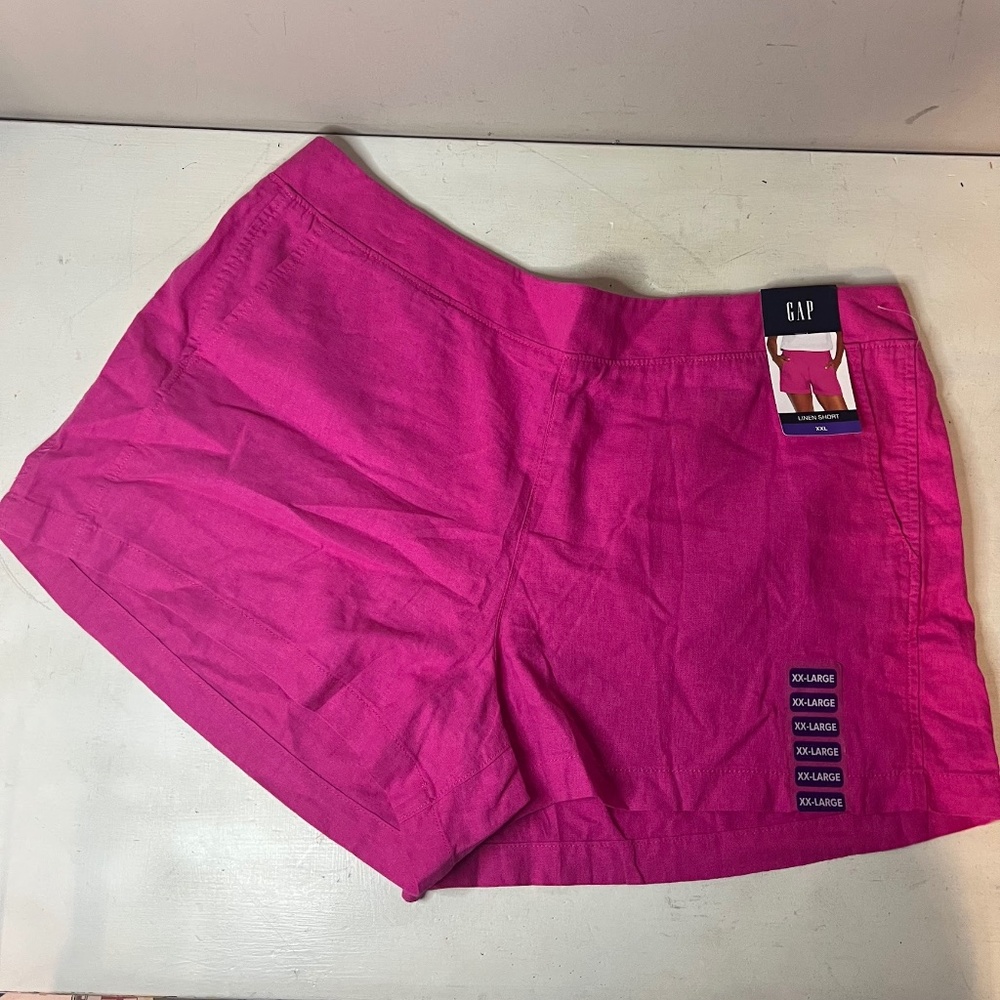 NWT GAP Hot Pink Linen Shorts Spring Summer Easter